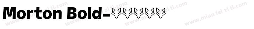 Morton Bold字体转换